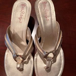Lilly Pulitzer Wedge Heel Sandals size 9.5